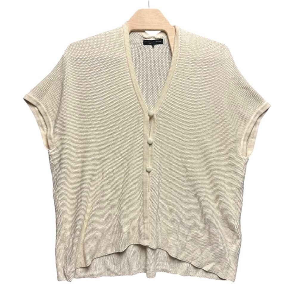 House of Harlow 1960 x REVOLVE Ivory Knit Button Front Cardigan Vest Small